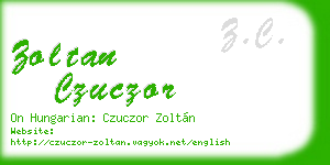 zoltan czuczor business card