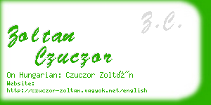 zoltan czuczor business card